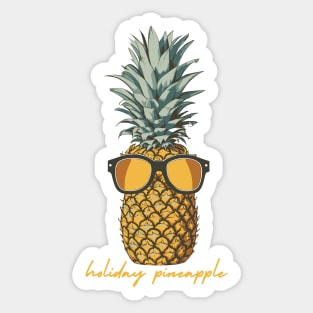 holiday pineapple Sticker